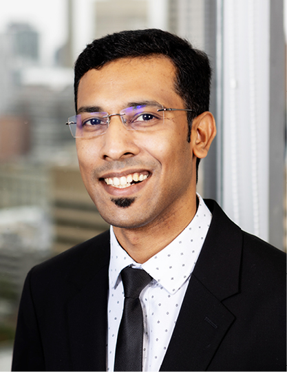 Headshot of Vikash Cherian, MBA, B.Com.  (He, him)